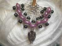 Baby Owl Stitch Marker Set , Stitch Markers - Jill's Beaded Knit Bits, Jill's Beaded Knit Bits
 - 6