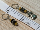 Golden Pear Stitch Marker Set , Stitch Markers - Jill's Beaded Knit Bits, Jill's Beaded Knit Bits
 - 6