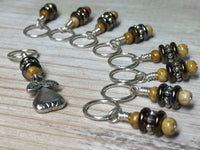 Golden Pear Stitch Marker Set , Stitch Markers - Jill's Beaded Knit Bits, Jill's Beaded Knit Bits
 - 7