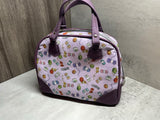 Knitting Project Bag, Crochet Project Bag, Bowler Bag Style Handbag