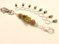 Frog on a Log Stitch Marker Set, Snag Free, US3-US15