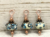 Snag Free Stitch Markers on Rose Gold Wire | Gifts for Knitters | US3-US15