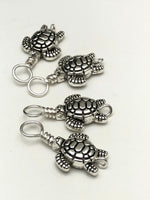 Tiny Turtle Stitch Markers on Snag Free Sterling Silver Filled Wire for Knitting | Gifts for Knitters | US3-US11 |