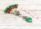 Mermaid Heart Stitch Marker Set for Knitting | Gift for Knitters | Size Options |