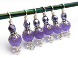 Periwinkle Stitch Markers for Knitting, Gift for Knitters