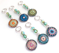 Mixed Medallion Stitch Markers for Knitting or Crochet