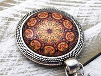 Magnetic Autumn Mandala Portugal Knitting Pin for Potuguese Knitting