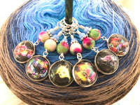 Wild Animal Stitch Markers for Knitting or Crochet, Choose Rings or Clasps