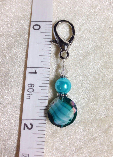 Set of 6 Beaded Zipper Pulls Charms or Stitch Markers Random Mix