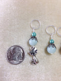 Cat Knittng Stitch Markers-  Snag Free Beaded Kitten stitch marker set- Gifts for Knitters- Crochet Stitch markers- Tools ,  - Jill's Beaded Knit Bits, Jill's Beaded Knit Bits
 - 5